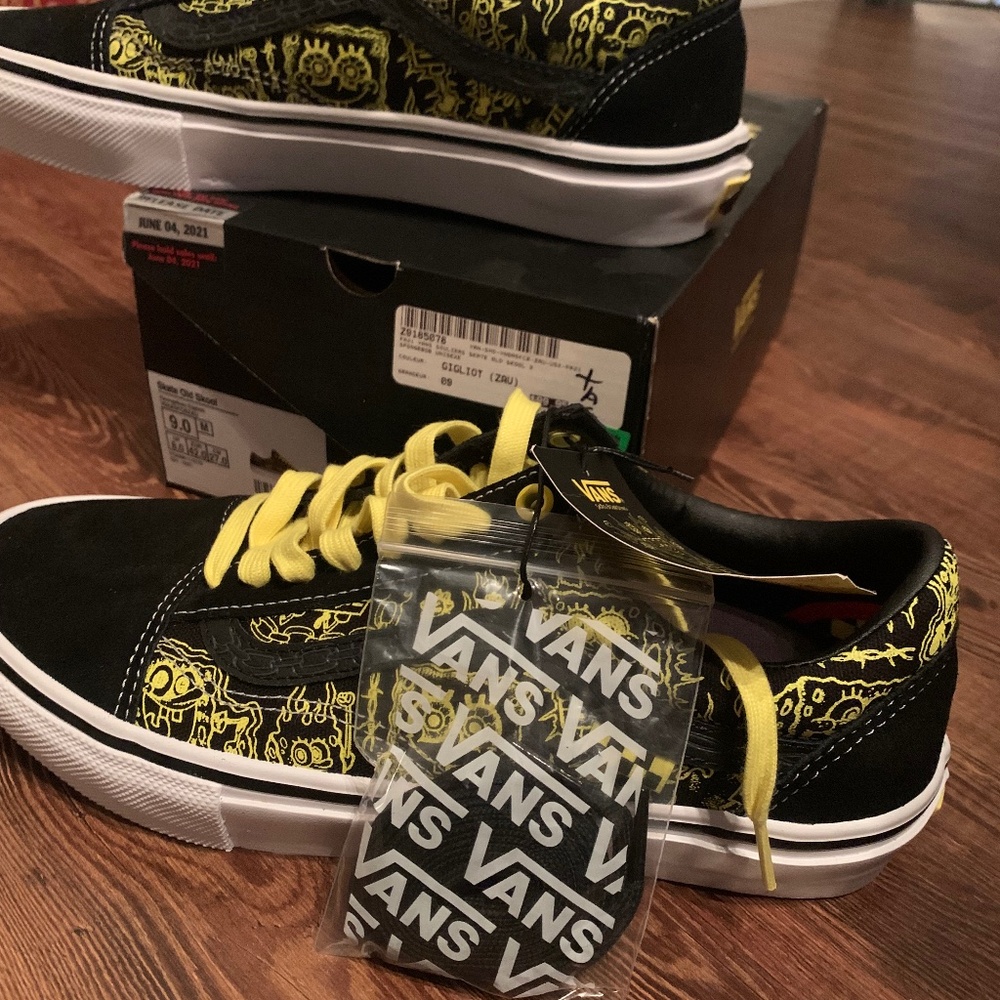 Vans Sponge Bob size 9 us men